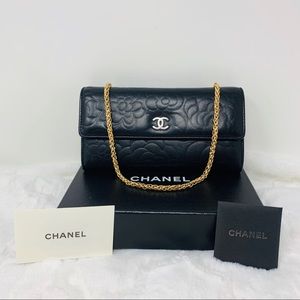 Authentic Chanel Camellia Wallet